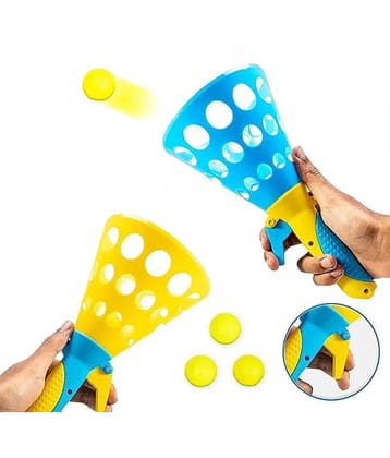 SHB Click and Catch Twin Ball Game Indoor Outdoor Toy Set, Pop & Catch Ball Play Fun Boys & Girls