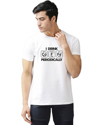 EPPE Pack of 1 Polyester Regular Fit Men's T-Shirt ( White )