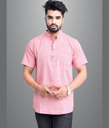 QuaClo - Red Cotton Men's Regular Kurta ( Pack of 1 )
