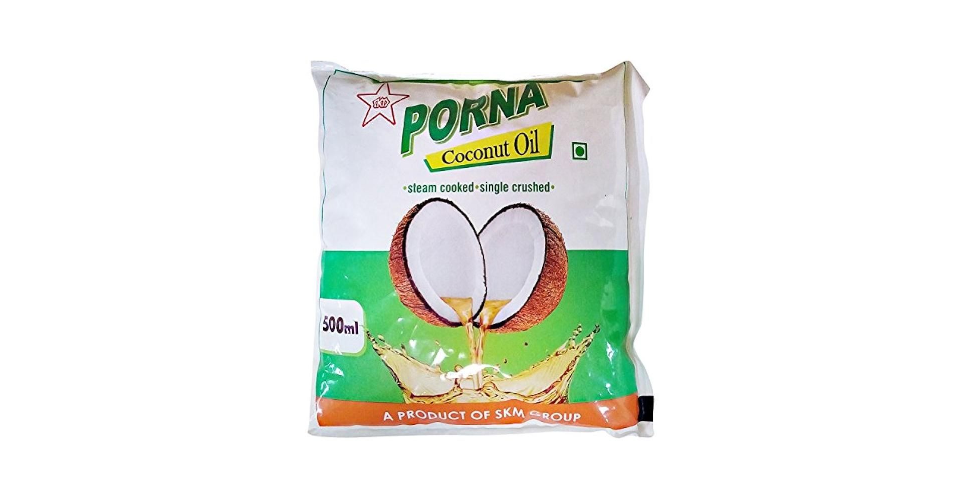 PORNA COCONUT OIL POUCH 500ML