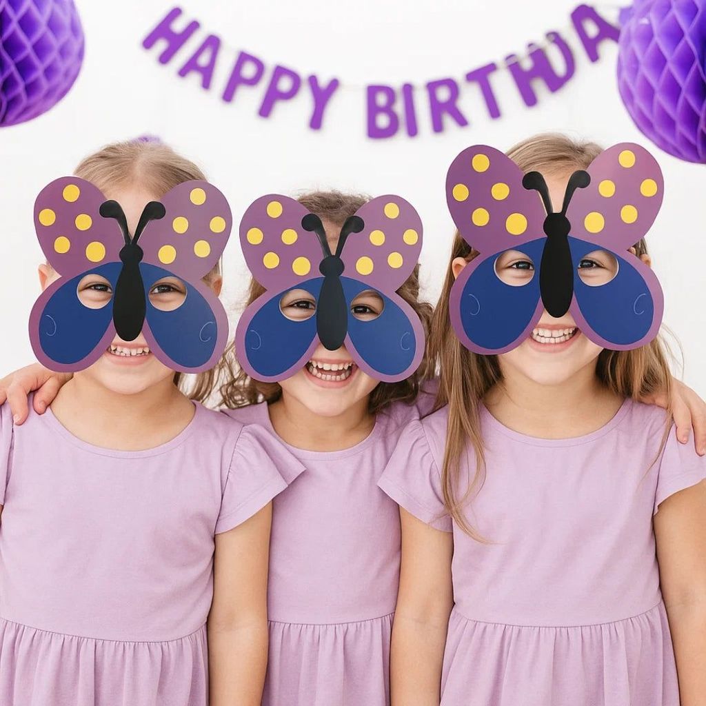 Butterfly Eye Masks - 6PC - Party and Festive Needs | Buy online on ZillyBuy