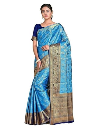 MIMOSA Art Women Kanjivaram Style Art Silk Saree MIMOSA Art Women Kanjivaram Style Art Silk Saree
