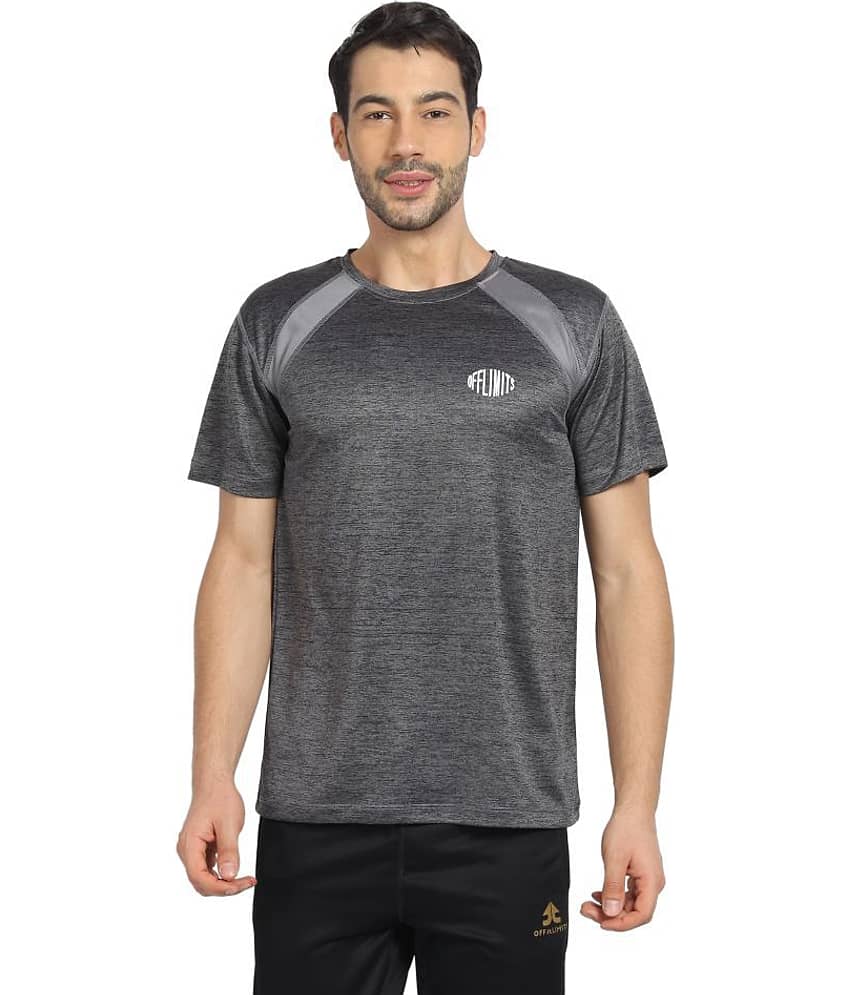 OFF LIMITS Pack of 1 Polyester Regular Fit Men's T-Shirt ( Grey )