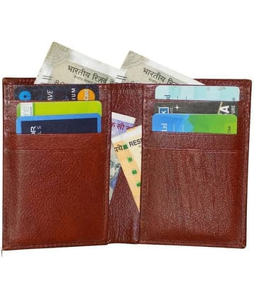 Style 98 Bi-Fold Brown Travel Card Holder