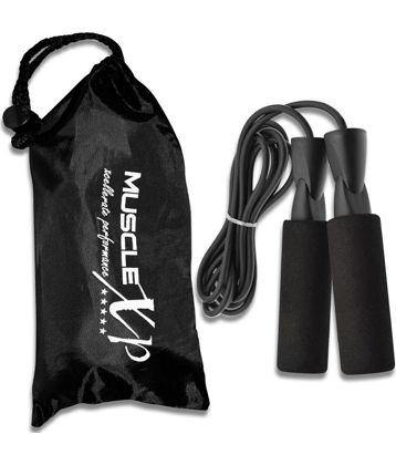 MuscleXP Skipping Rope (Jumping Rope) for Men, Women & Children, Tangle Free Jumping Rope for Kids (Red / Black)