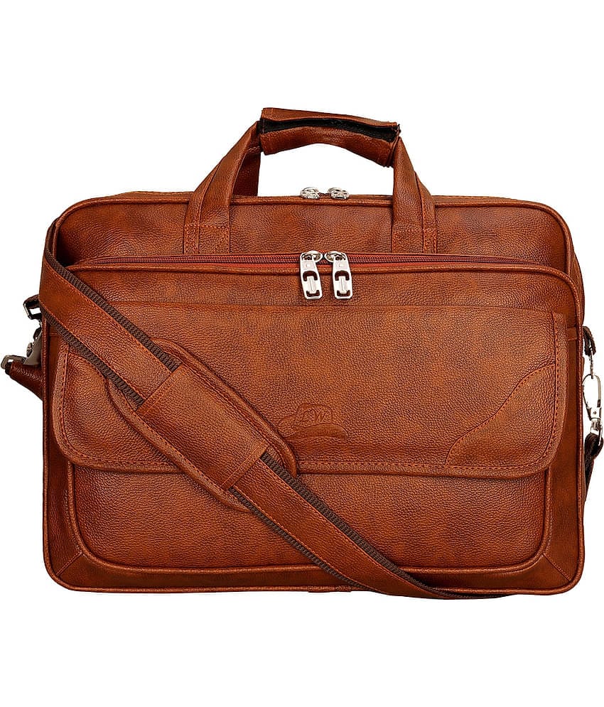 Leather World - Tan P.U Office Bag