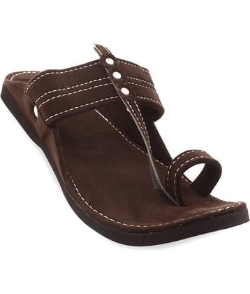 rajeraj Brown Men's Kolhapuris