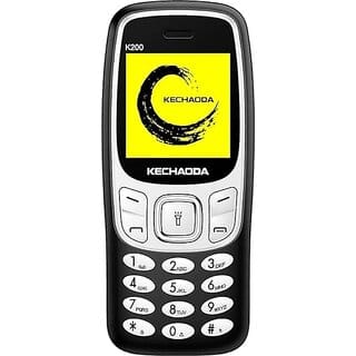 KECHAODA K200 (Dual SIM, 1.3 Inch Display, 400mAh Battery, Black)
