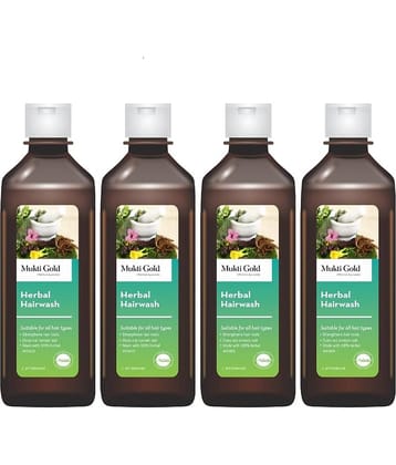 Axiom Muktigold Herbal Hairwash 400Ml(Pack Of 4)