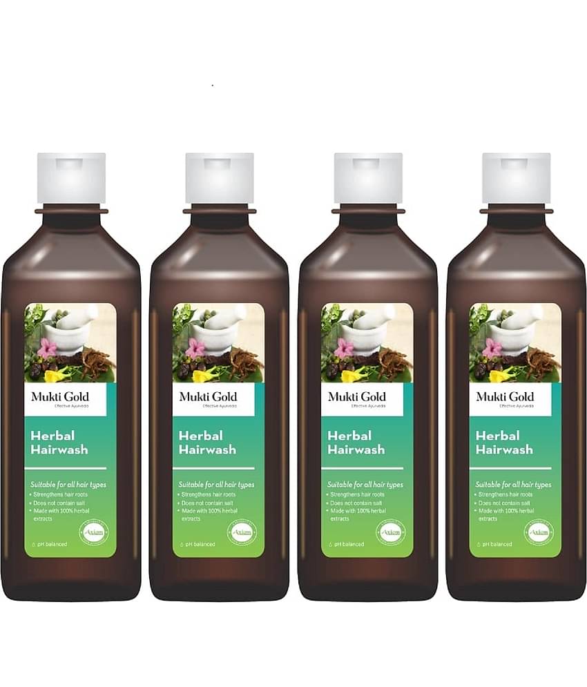 Axiom Muktigold Herbal Hairwash 400Ml(Pack Of 4)