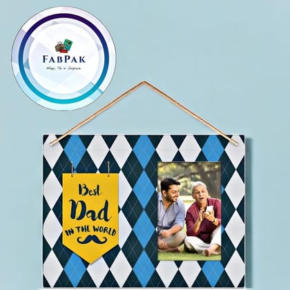 FABPAK Best Dad in the World Quote Photo Frame