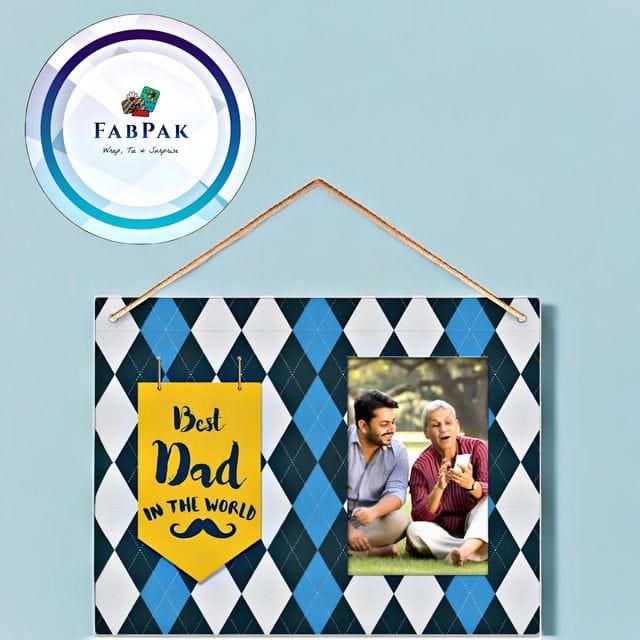 FABPAK Best Dad in the World Quote Photo Frame