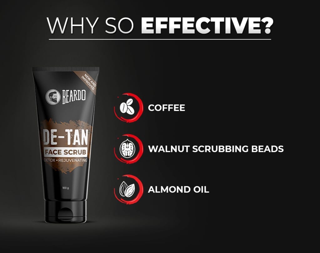 Beardo De-Tan Combo for Men