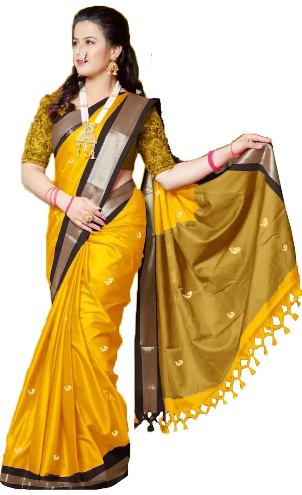 Trending Pathani Kanjivaram Silk Woven Saree