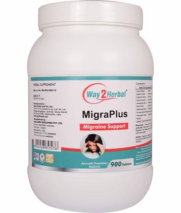 Way2Herbal Migraplus Tablet 900 No.S Pack of 1
