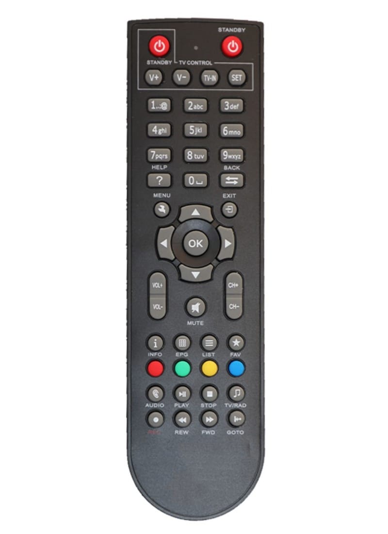 Set Top Box Remote, Compatible with In Cable Set Top Box Remote Control-Old Remote Functions Must Be Exactly Same (Color Multicolor)