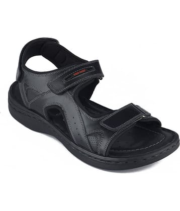 Red Chief - Black Men's Floater Sandals