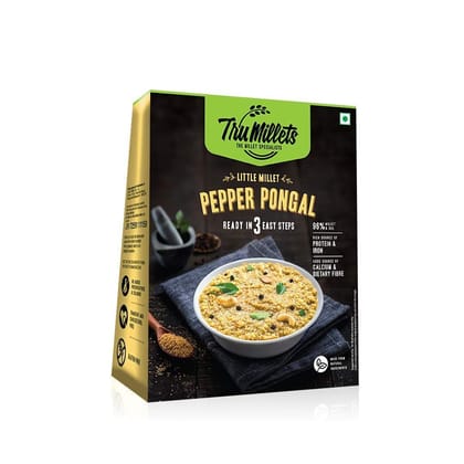 Trumillets | Healthy Millet Diet Meals | Ready to Cook | Pepper Pongal