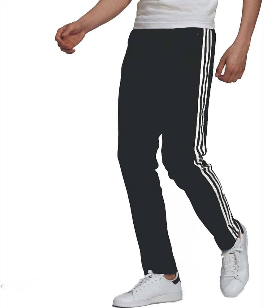 Alexender Black Cotton Blend Men's Trackpants ( Pack of 1 )