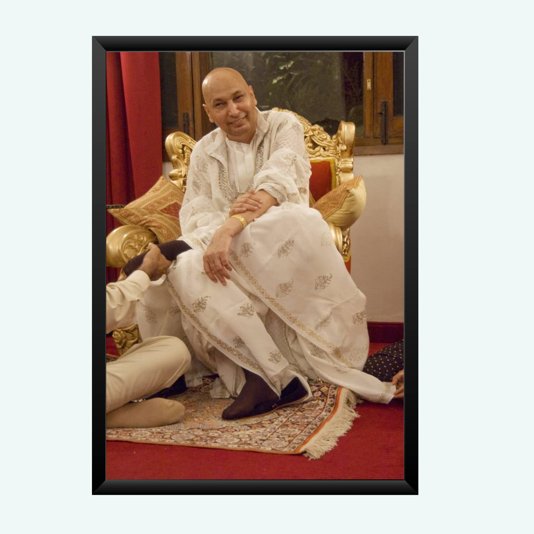 NOKKES Guru ji Best Poster Photo With Frame For Home Bedroom Living room office Photo Frame Size 8X12 In_21