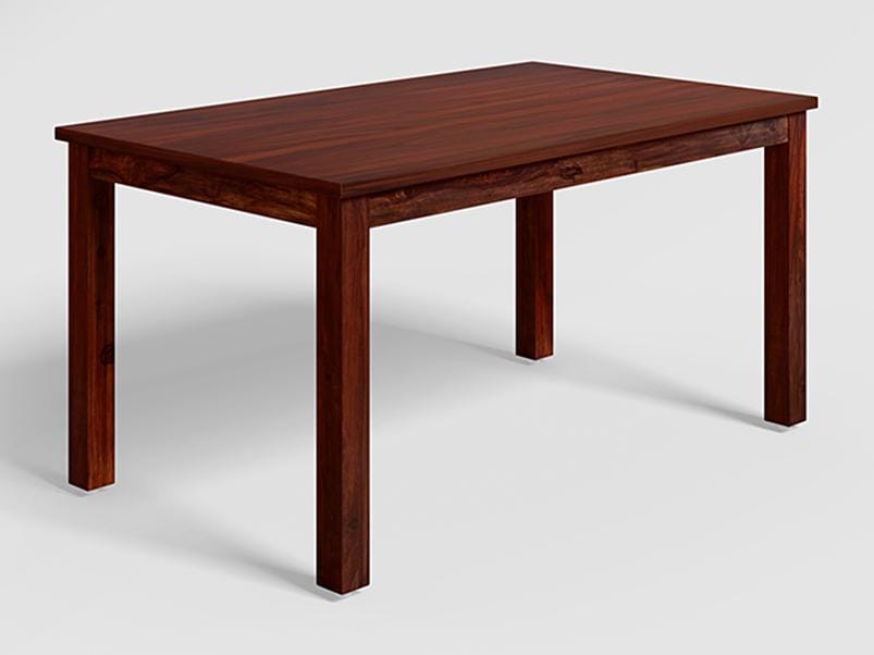 Ingrid V2 6 Seater Rectangular Solidwood Dining Table -1-Year Warranty, Walnut