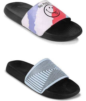 PERY PAO Black Men's Slide Flip Flop