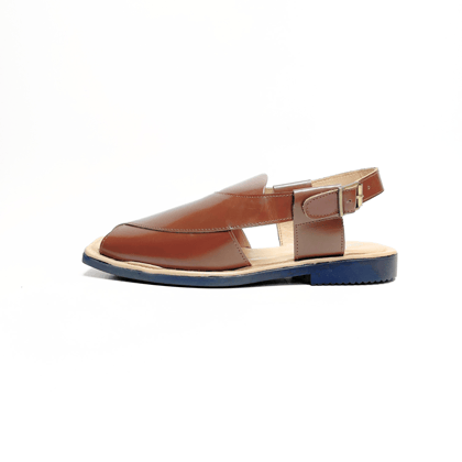 Peshawari in genuine leather (Brown)-7