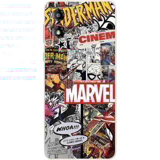 Yug Emporium Moto E13 Mix Marvel 9D Premium Theme Full Back & Side Coverage (Back Cover Multicolor)