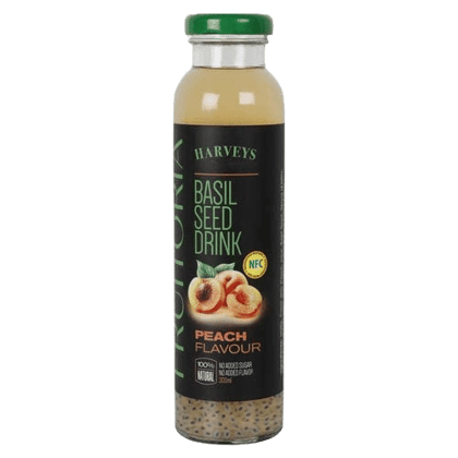 Harveys Basil Seed Drinks Peach Flavour