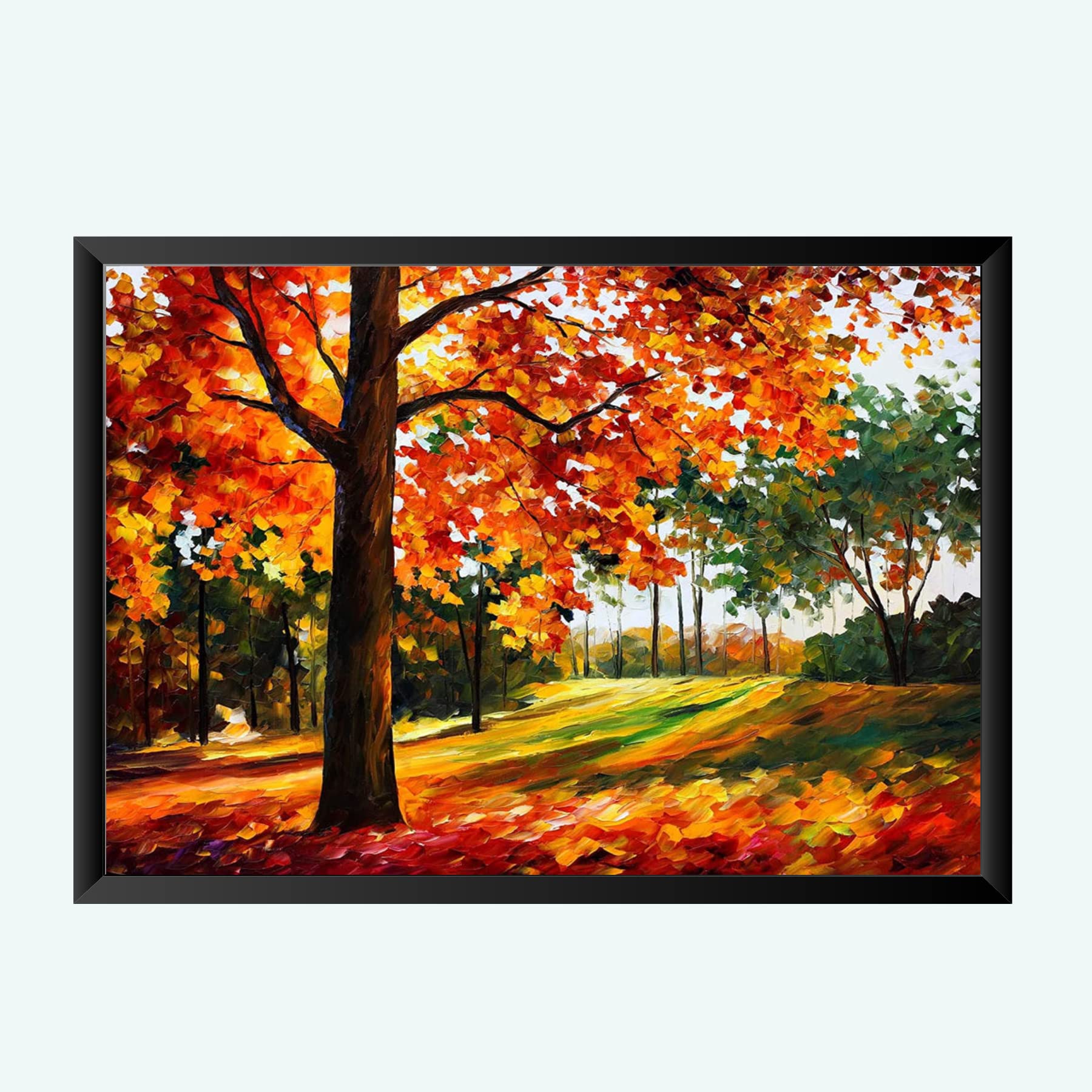 NOKKES Digital art painting with Photo Frame Home Bedroom Living room office Photo Frame Size 8X12 In_2
