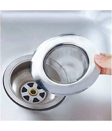 2KS Kitchen Sink Strainer Stainless Steel Jali Waste Filter | Drain Basin Basket Filter Drainer Sink Jali