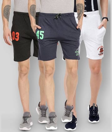 Ardeur - Multi Cotton Blend Men's Shorts ( Pack of 3 )