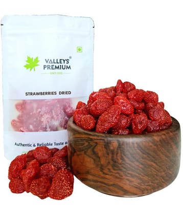 Valleys Premium Kashmiri Sun Dried and Dehydrated Strawberries 400 Gram