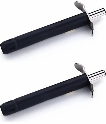 OFFYX - Black Stainless Steel 2 Heavy Black Kitchen Gas LIghters ( Pack 2 )