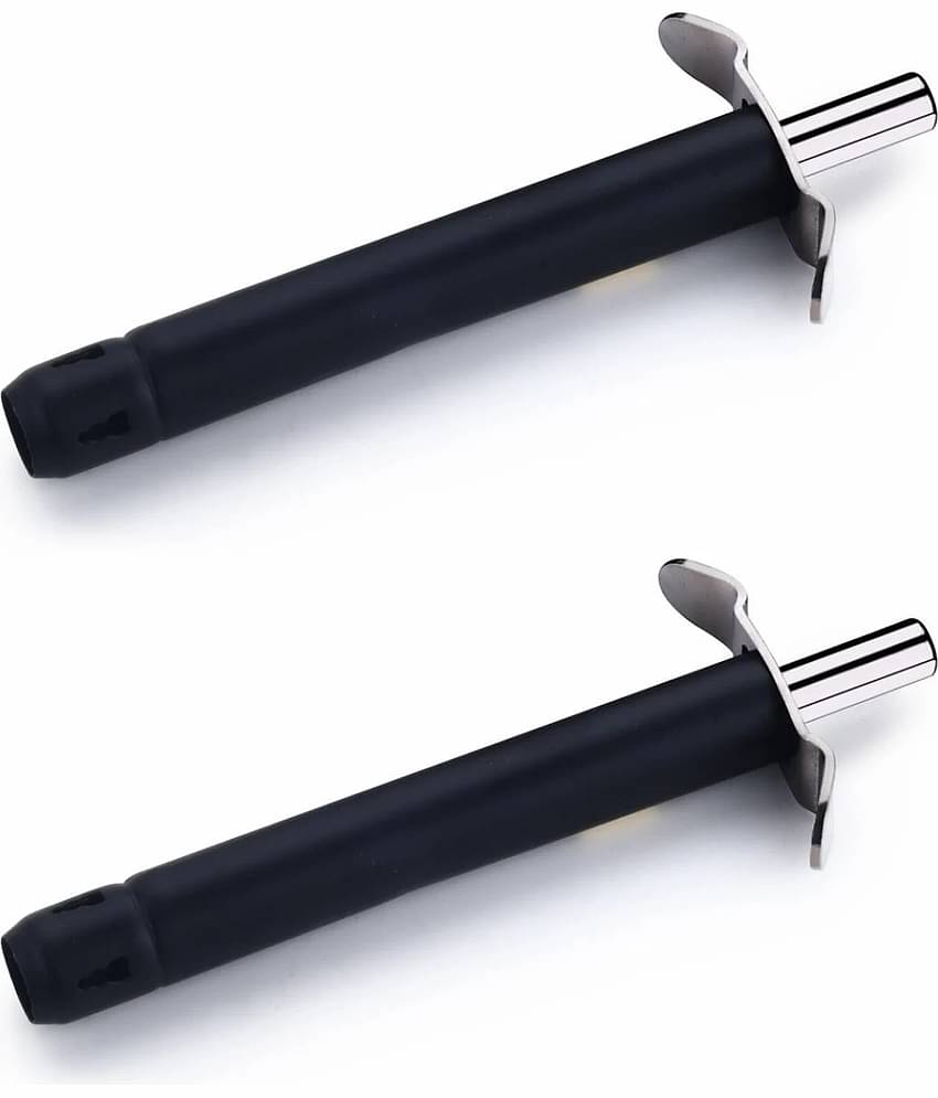 OFFYX - Black Stainless Steel 2 Heavy Black Kitchen Gas LIghters ( Pack 2 )