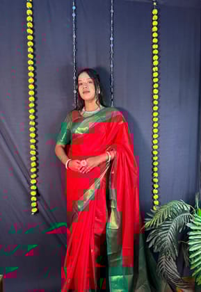 Trending Pathani Kanjivaram Silk Woven saree Trending Pathani Kanjivaram Silk Woven saree