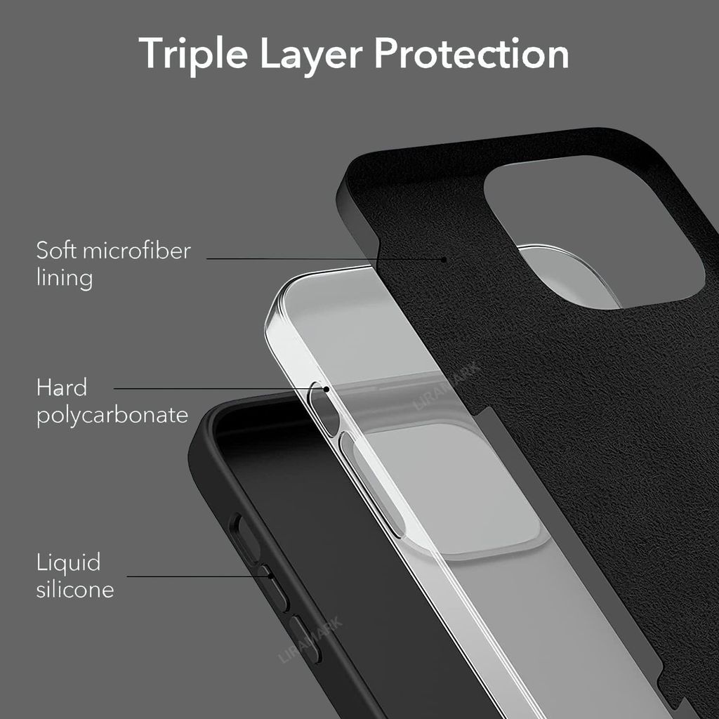 LIRAMARK Liquid Silicone Soft Back Cover Case for Apple iPhone 11