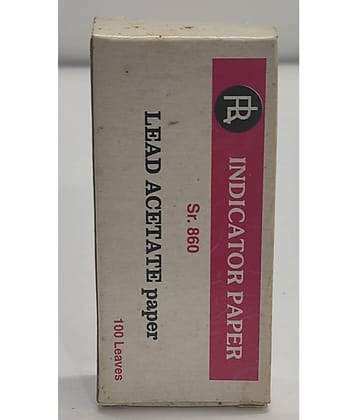 INDICATOR PAPER  LEAD ACETATE papers (pkt contains 100 leaves)