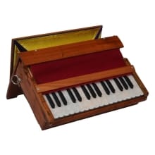 New Harinam Harmonium-32 Key 2.5 Octave Double Bellow Portable Harmonium With Bag