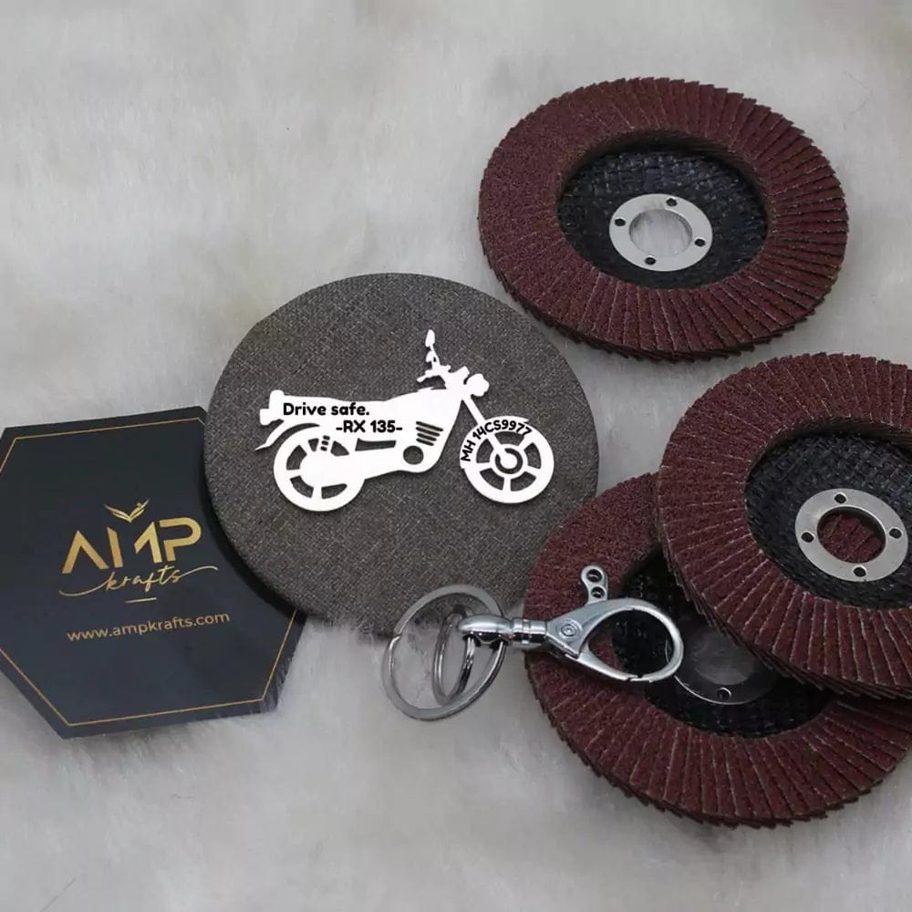 Yamaha Rx 135 Keychain-Silver
