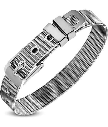 The Jewelbox Stainless Steel Watch Strap Style Bracelet