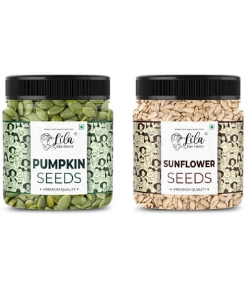 Lila Dry Fruits Mixed Seeds(Pumpkin Sunflower) 500 gm Each Jar(Pack of 2)