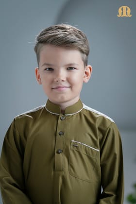 Tinmer Brown Thobe for Kids-1