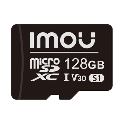 Imou S1 128GB ST2-128-S1 MicroSDXC Memory Card, Up to 100MB/s, UHS-I U1- Black 