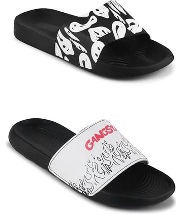 PERY PAO Black Men's Slide Flip Flop