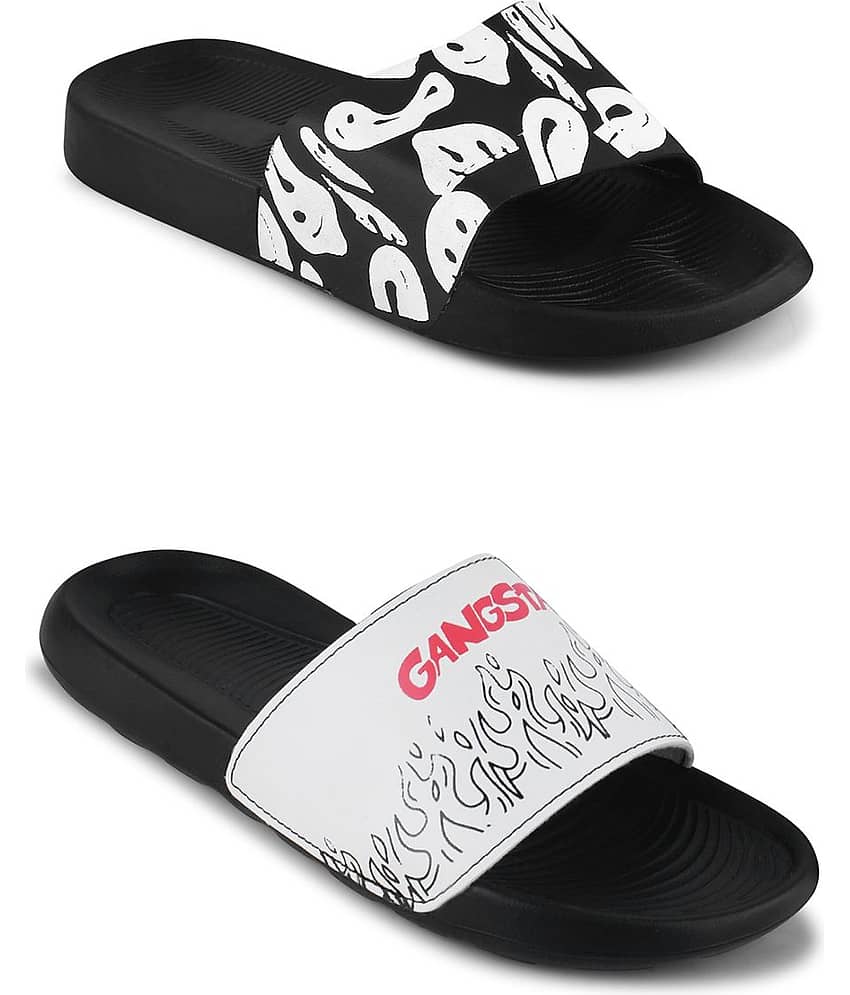 PERY PAO Black Men's Slide Flip Flop