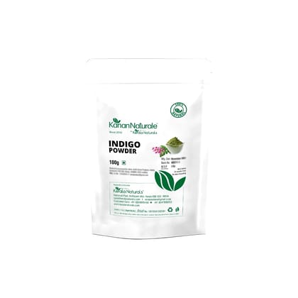 Kerala Naturals Indigo powder 200 gm ( 100 gm x 2 Packs ) (Size - 200gm) by Kerala Naturals