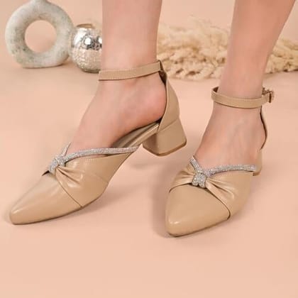 Dazzle Pumps-36 / Nude