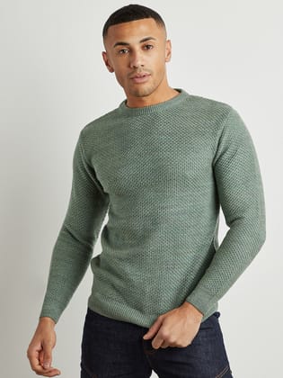 Textured Knit Pullover Sweater Textured Knit Pullover Sweater