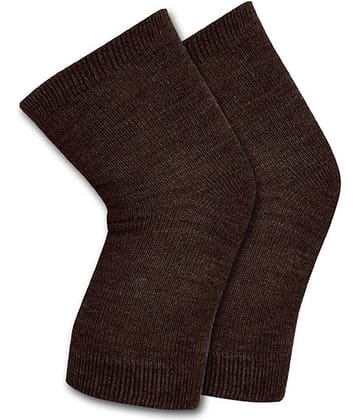 Penyan™ Knee Warmers, Woolen Knee Cap | Unisex | Elastic Support | Fully Stretchable (Brown) - 1 Pair